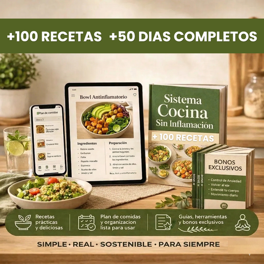 SISTEMA COCINA SIN INFLAMACION + 10 BONOS + APP